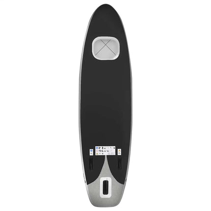 oppusteligt paddleboardsæt 300x76x10 cm sort