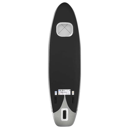 oppusteligt paddleboardsæt 330x76x10 cm sort