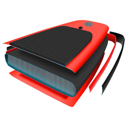 oppusteligt paddleboardsæt 360x81x10 cm rød