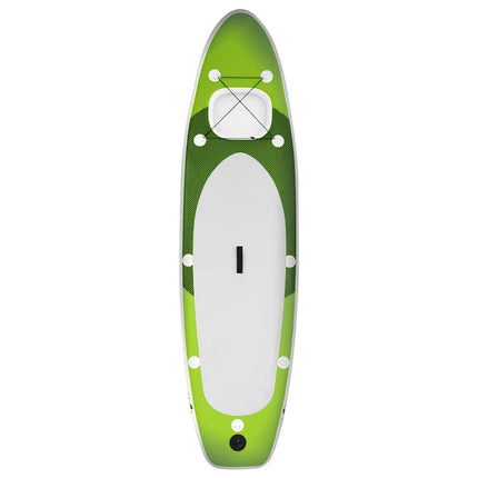 oppusteligt paddleboardsæt 360x81x10 cm grøn