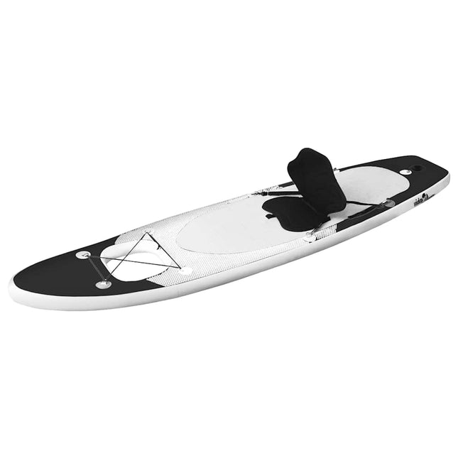 oppusteligt paddleboardsæt 360x81x10 cm sort
