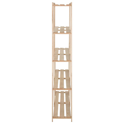 opbevaringsreol i 5 niveauer 170x28,5x170 cm massivt fyrretræ