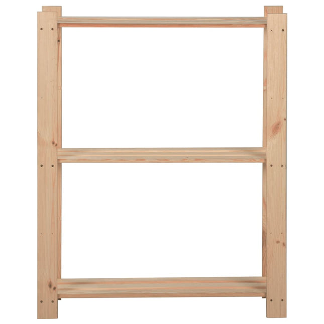 opbevaringsreol i 3 niveauer 60x28,5x90 cm massivt fyrretræ