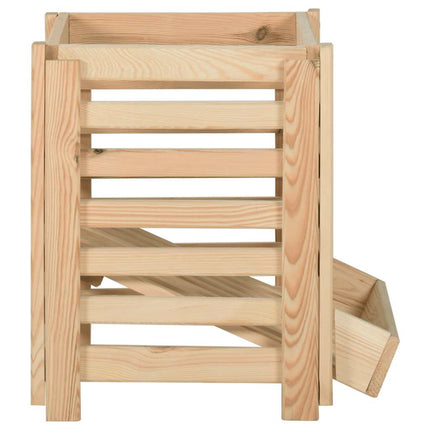 kartoffelkasse 60x40x50 cm massivt fyrretræ