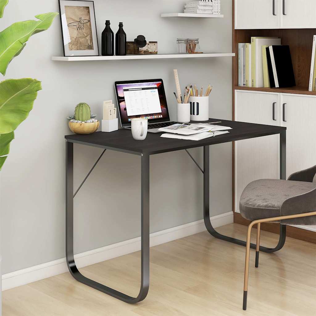 computerbord 110x60x73 cm spånplade sort billede