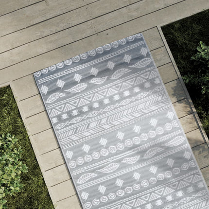 udendørstæppe ARAKIL 80x250 cm PP grå