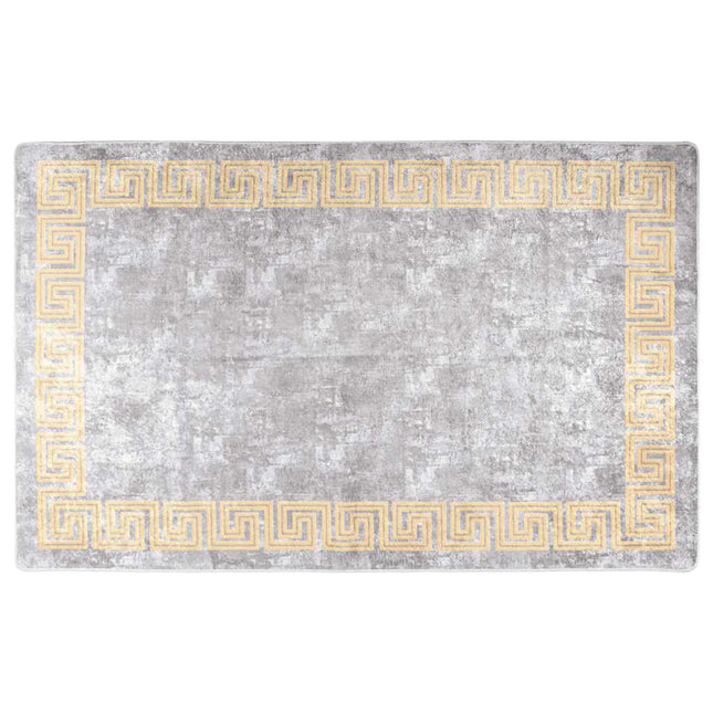 gulvtæppe 80x150 cm vaskbart grå