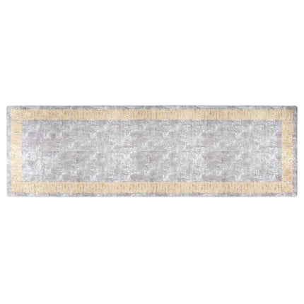 gulvtæppe 80x300 cm vaskbart grå