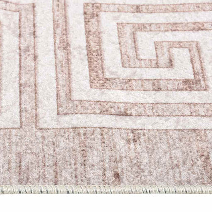 gulvtæppe 80x150 cm vaskbart beige