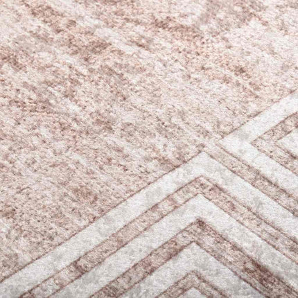 gulvtæppe 80x150 cm vaskbart beige