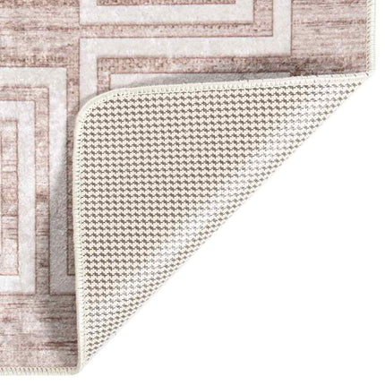 gulvtæppe 80x150 cm vaskbart beige