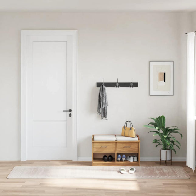 gulvtæppe 80x300 cm vaskbart beige