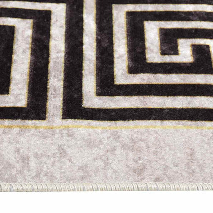 gulvtæppe 120x180 cm vaskbart lys beige