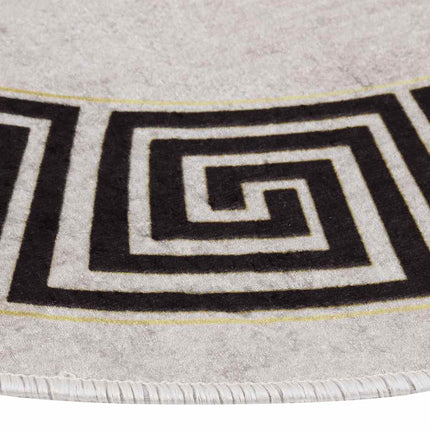 gulvtæppe φ120 skridsikkert og vaskbart Lys beige