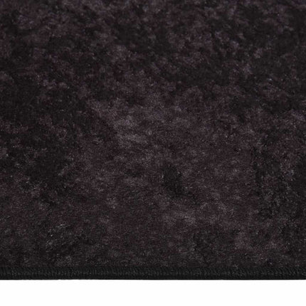 gulvtæppe 80x300 cm vaskbart antracitgrå