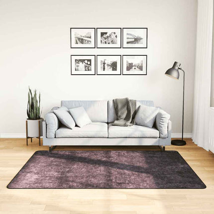 gulvtæppe 120x180 cm vaskbart antracitgrå
