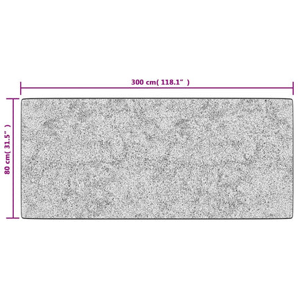 gulvtæppe 80x300 cm vaskbart patchworkdesign