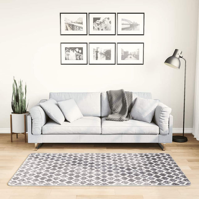 gulvtæppe 80x150 cm skridsikkert og vaskbart flerfarvet