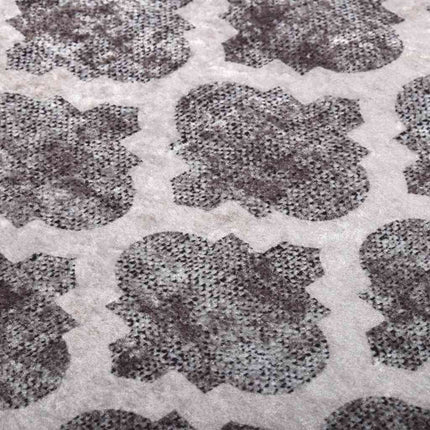 gulvtæppe 80x300 cm vaskbart flerfarvet