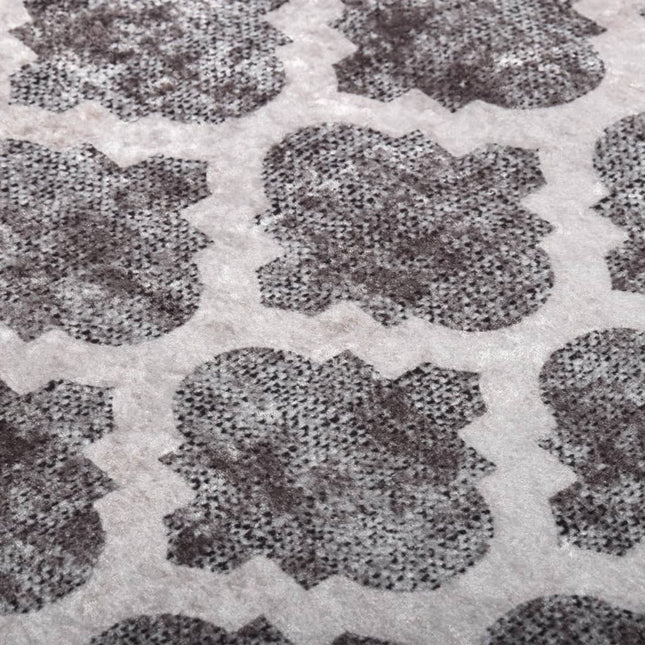 gulvtæppe 160x230 cm vaskbart flerfarvet