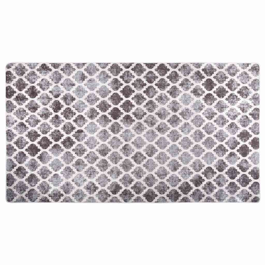 gulvtæppe 190x300 cm vaskbart flerfarvet