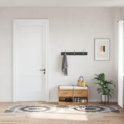 gulvtæppe 80x300 cm vaskbart flerfarvet
