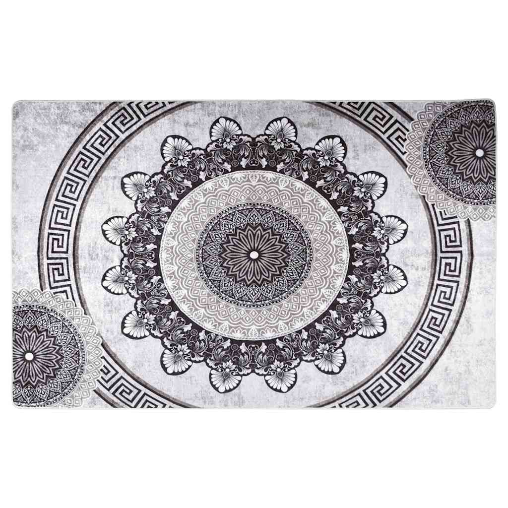 gulvtæppe 160x230 cm vaskbart flerfarvet