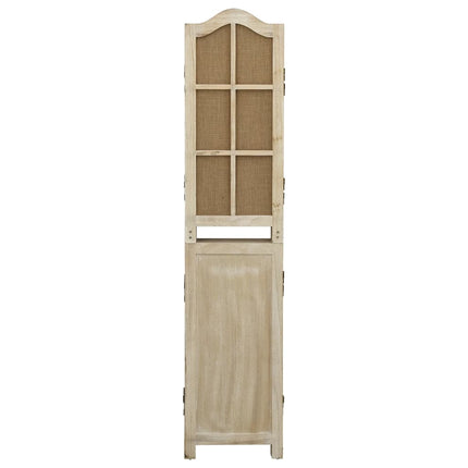 6-panels rumdeler 214x165 cm stof brun