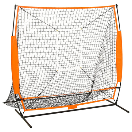 multisport træningsnet til baseball 174x76x158,5 cm sort