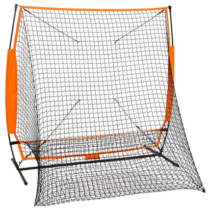 multisport træningsnet til baseball 174x76x158,5 cm sort