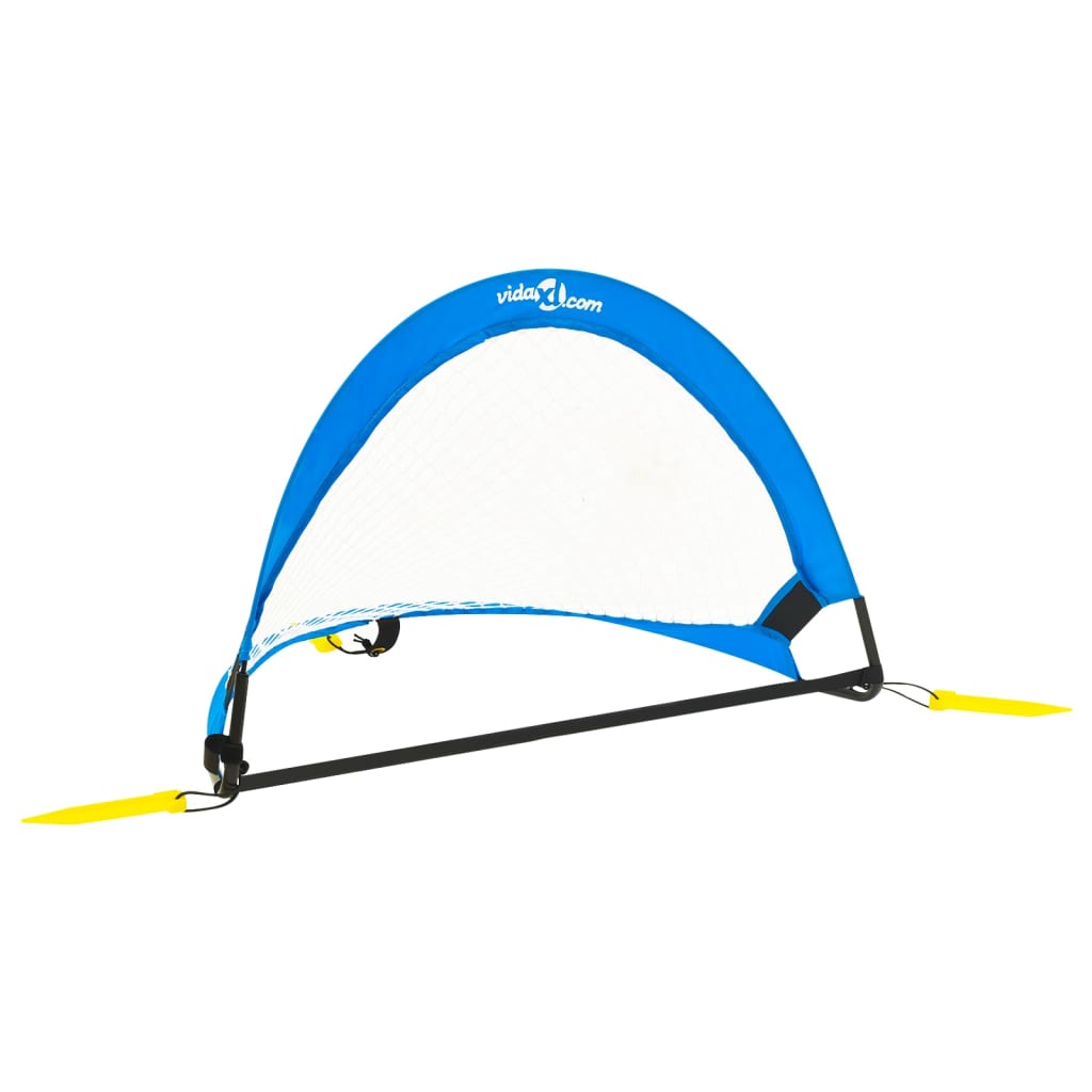 børnefodboldmål 2 stk. med opbevaringstaske 75,5x46x48 cm