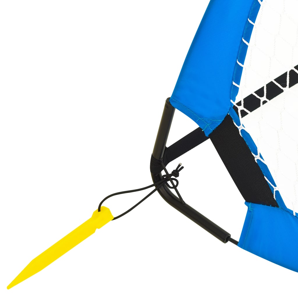 børnefodboldmål 2 stk. med opbevaringstaske 75,5x46x48 cm