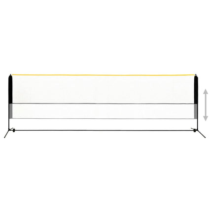 justerbart badmintonnet 500x103x94-158 cm metal