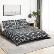 sengetøj 240x220 cm bomuld grå