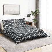 sengetøj 260x240 cm bomuld grå