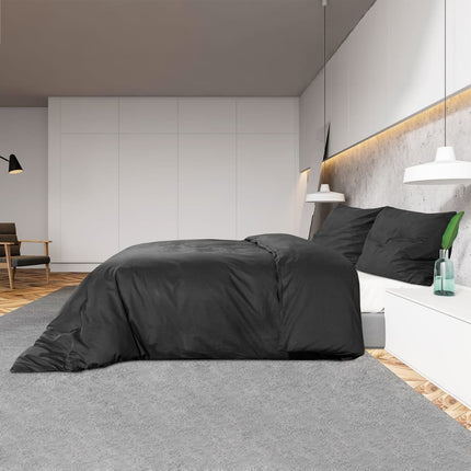 sengetøj 200x200 cm bomuld sort