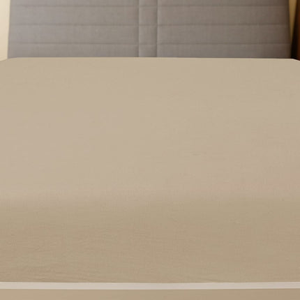 stræklagner 2 stk. 90x200 cm jerseybomuld gråbrun