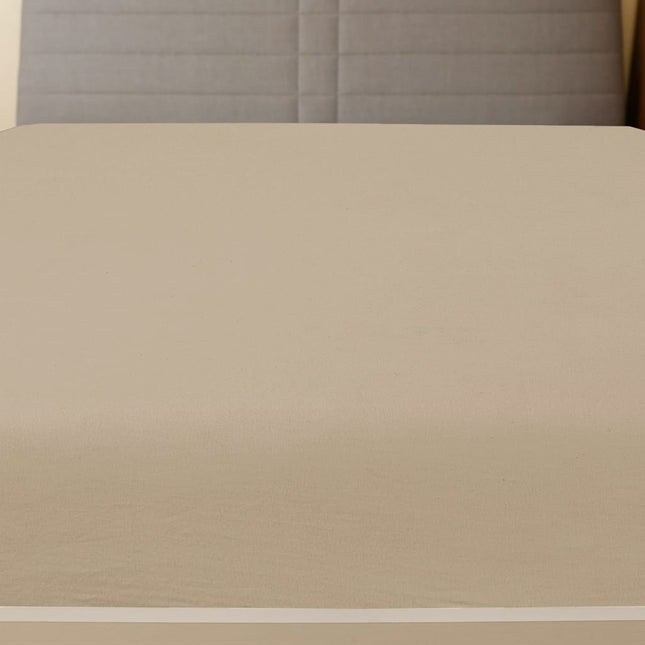 stræklagner 2 stk. 90x200 cm jerseybomuld gråbrun