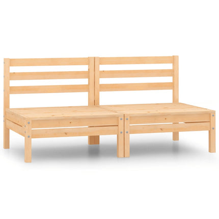 midterdele til havesofa 2 stk. massivt fyrretræ
