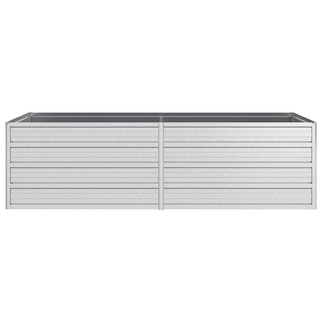 højbed 160x80x45 cm galvaniseret stål sølvfarvet