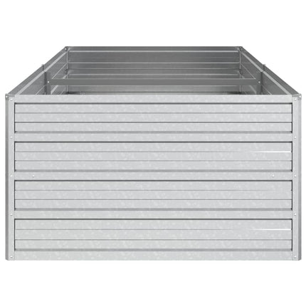 højbed 160x80x45 cm galvaniseret stål sølvfarvet