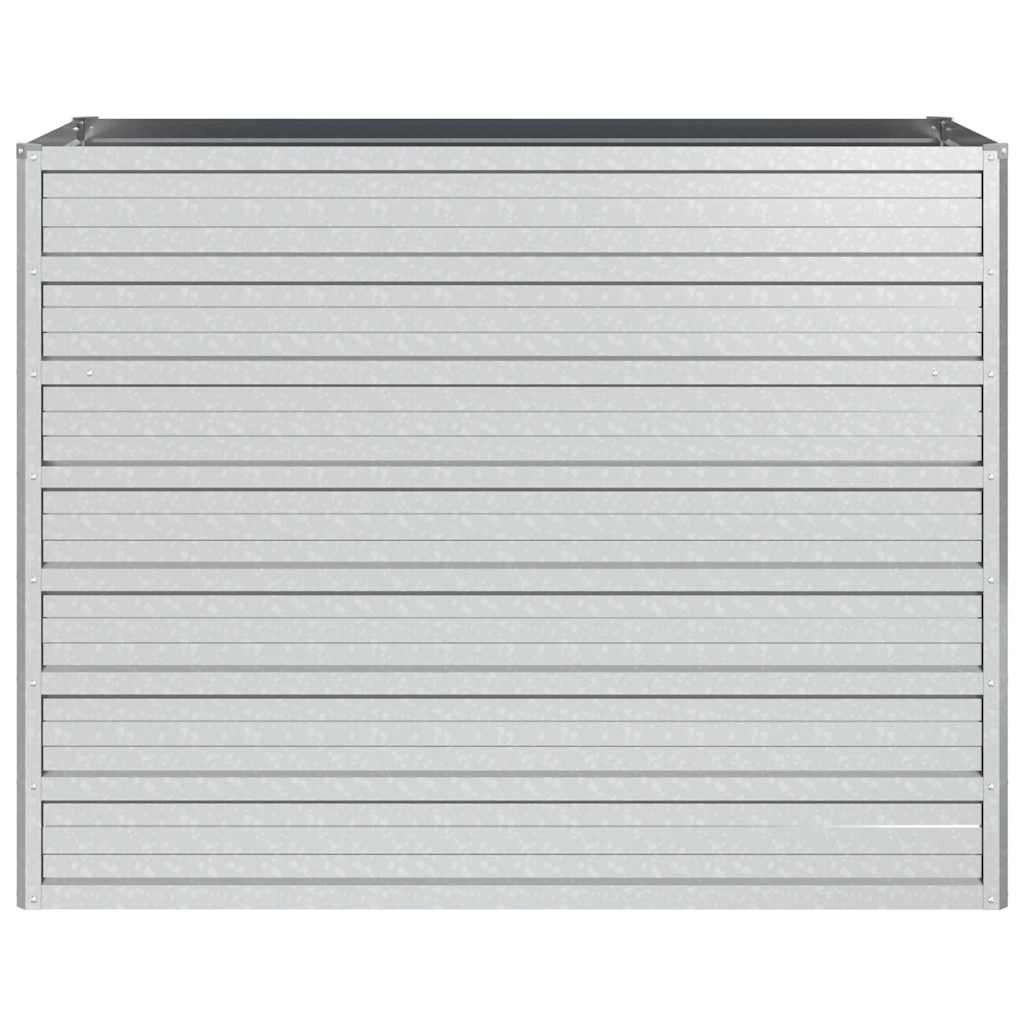 højbed 100x40x77 cm galvaniseret stål sølvfarvet