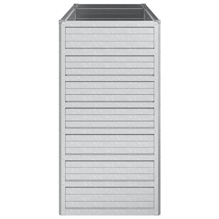 højbed 100x40x77 cm galvaniseret stål sølvfarvet
