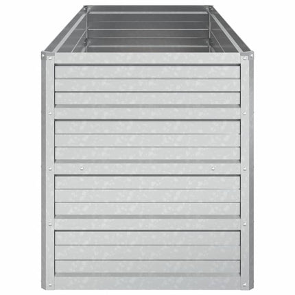 højbed 100x40x45 cm galvaniseret stål sølvfarvet