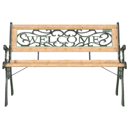 havebænk 122 cm massivt fyrretræ