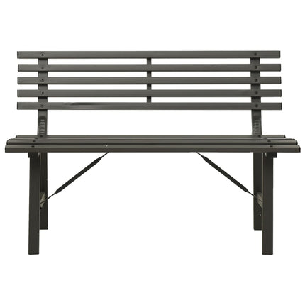 havebænk 110 cm stål sort