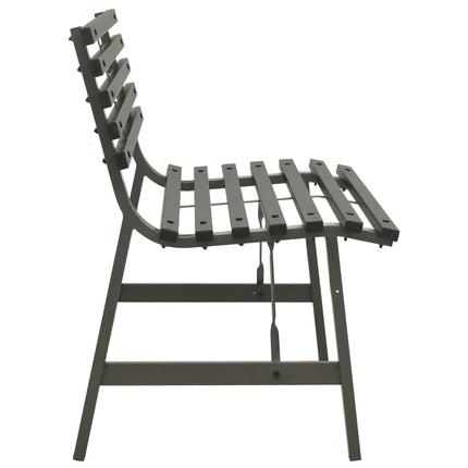 havebænk 110 cm stål sort