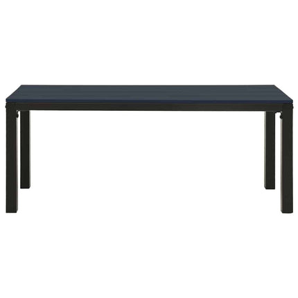 havebænk 110 cm stål og WPC sort