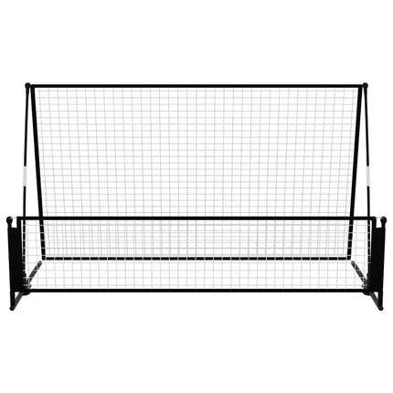 2-i-1 fodbold-rebounder 202x104x120 cm stål
