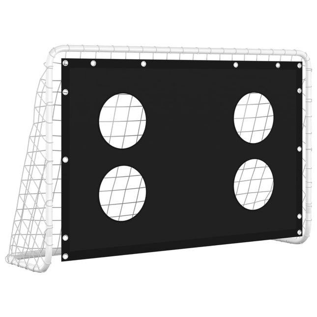 fodboldmål til præcisionstræning 184x61x122 cm stål